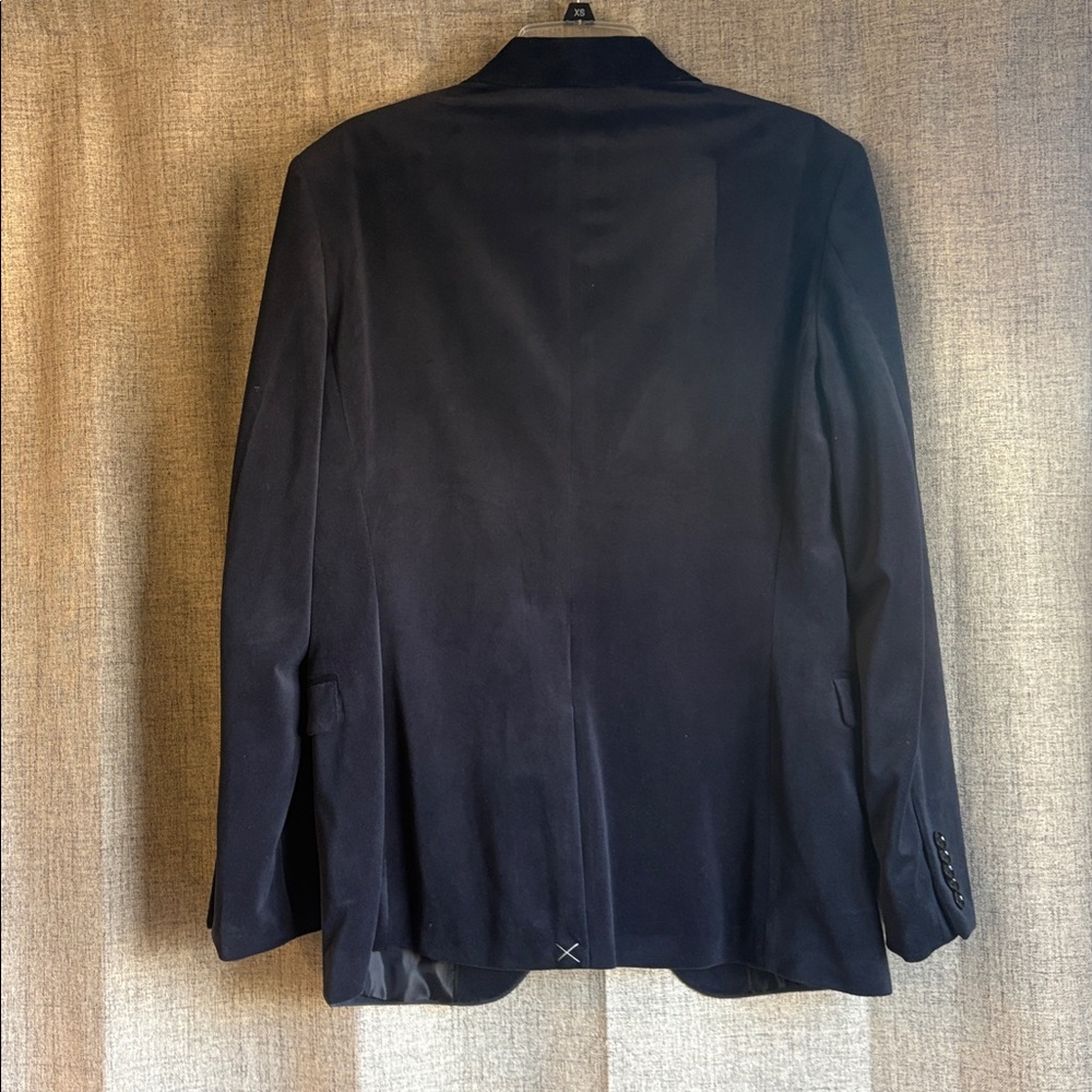 NWT New Men's Express Navy Velvet Slim Fit Suit Jacket - Picture 4 of 6
